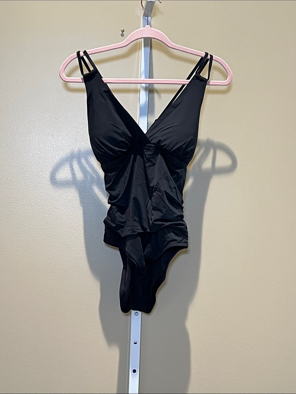 Jantzen Black One-Piece Swimsuit with Double Straps